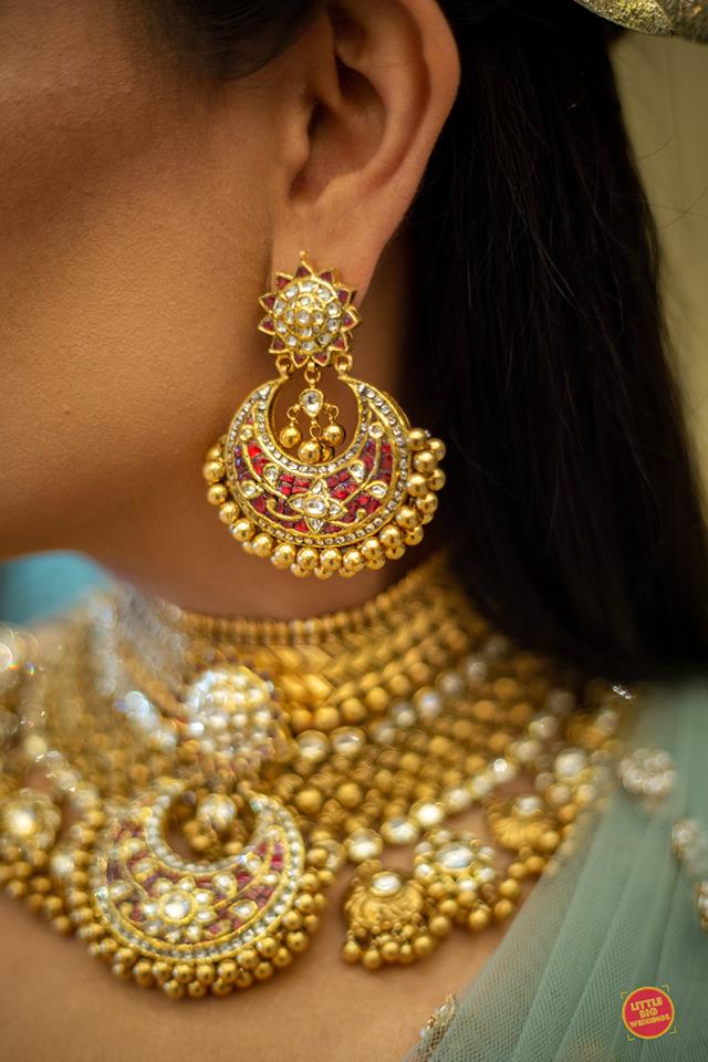 gold earrings manubhai